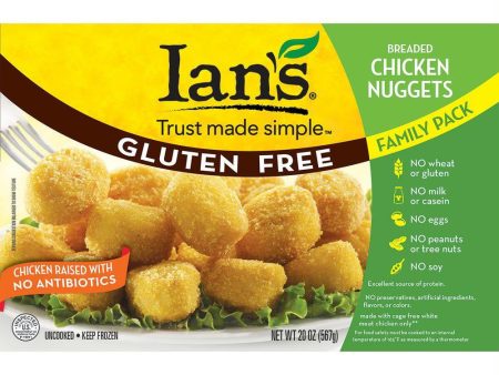 Ians Breaded Chicken Nuggets Family Pack, 20 Oz (Pack of 8) Online Sale