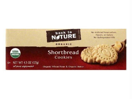 Back To Nature Shortbread Cookies, 4.5 OZ (Pack of 6) For Discount