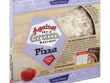 Against The Grain Three Cheese Gluten Free Pizza, 24 Oz (Pack of 6) Sale