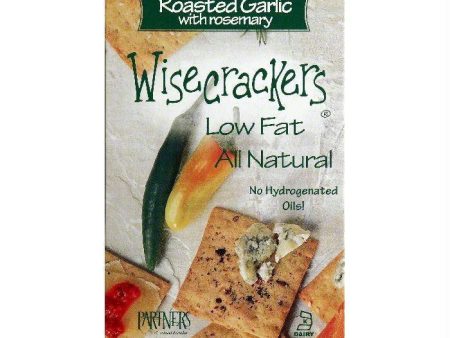 Partners Roasted Garlic with Rosemary Wisecrackers, 4 OZ (Pack of 6) For Cheap