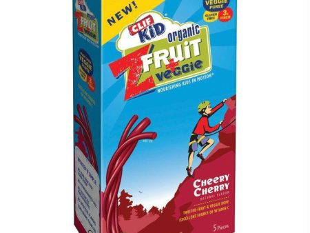 CLIF Kid ZFruit + Veggie Cheery Cherry Twisted Ropes 5 ct  (Pack of 6) on Sale