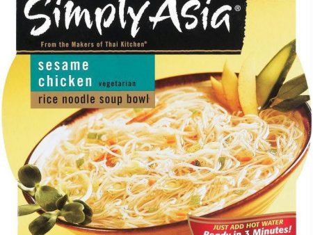 Simply Asia SA Soup Bowl Sesame Chicken Rice Noodle Soup Bowls 2.5 Oz  (Pack of 6) on Sale