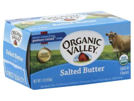 Organic Valley Salted Butter, 16 Oz (Pack of 15) Online Sale