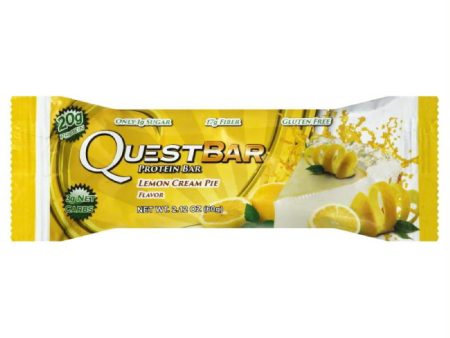 Quest Bar Lemon Cream Pie Flavor Protein Bar, 2.12 Oz (Pack of 12) For Sale