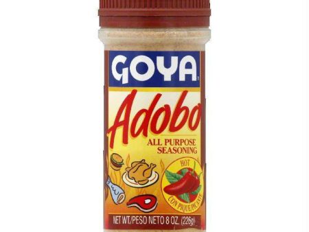 Goya Hot Adobo All Purpose Seasoning, 8 Oz (Pack of 24) Hot on Sale