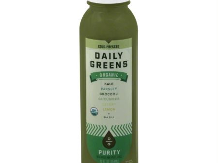 Daily Greens Purity Organic Vegetable and Fruit Juice, 12 Oz (Pack of 6) Online Sale