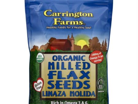 Carrington Farms Organic Milled Flax Seeds, 14 Oz (Pack of 6) For Sale