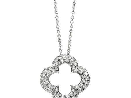 Diamond Pave Clover Pendant Discount