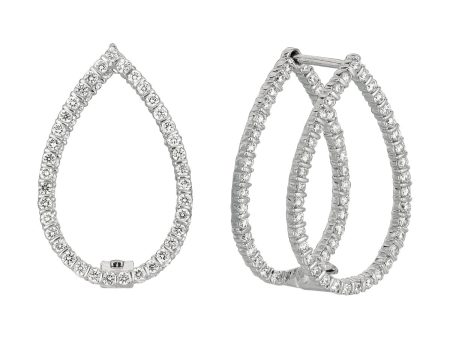 Minilok Miroir Pear Shape Diamond Earrings on Sale