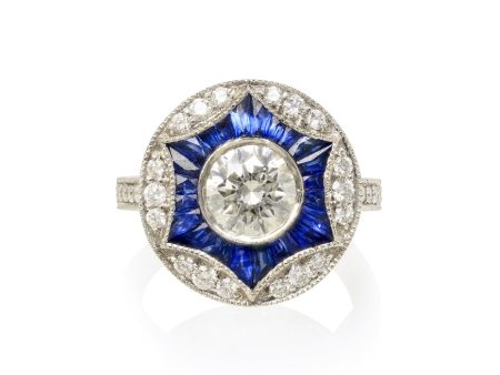 Art Deco Sapphire & Diamond Ring Online