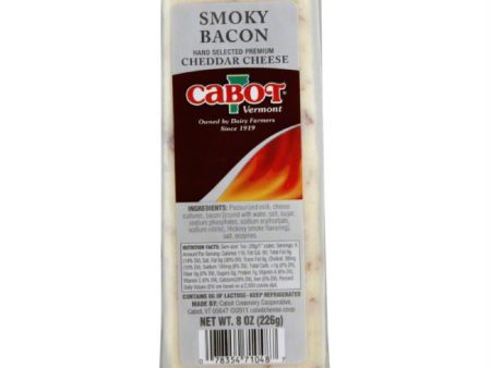 Cabot Smoky Bacon Cheddar Cheese, 8 Oz (Pack of 12) For Cheap