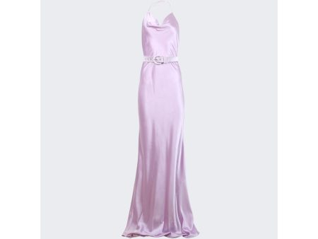 Sergio Hudson | Women | Cowl Neck Gown | Lilac Online Hot Sale