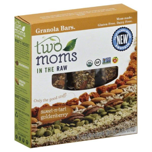 Two Moms in the Raw Sweet-N-Tart Goldenberry Granola Bars, 6 Oz (Pack of 6) For Discount