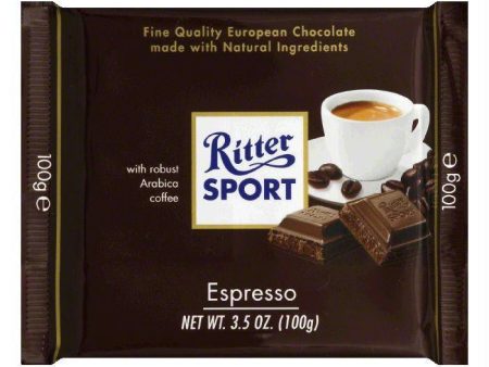 Ritter Sport Milk Chocolate Espresso Cream, 3.5 OZ (Pack of 12) Online