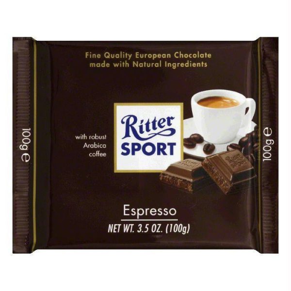 Ritter Sport Milk Chocolate Espresso Cream, 3.5 OZ (Pack of 12) Online