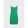 Rabanne | Rhinestone Strap Knit Mini Dress | Green For Sale