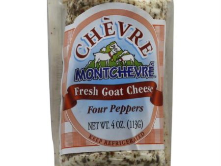 Chevre Four Peppers Fresh Goat Cheese, 4 Oz (Pack of 12) Supply