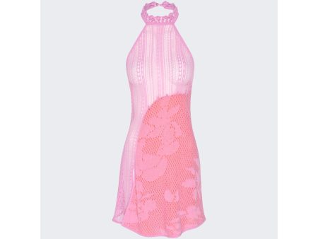 Roberta Einer | Women | Sleek Sheer Mini Dress | Pink For Cheap