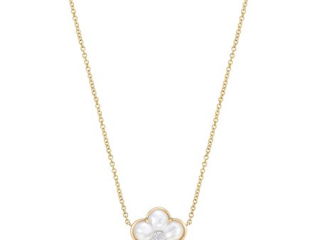 White Mother-of-Pearl Fiore Pendant Hot on Sale