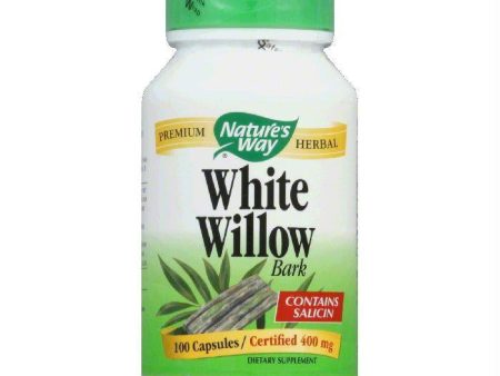 Natures Way Capsules 400 mg White Willow Bark, 100 ea Cheap