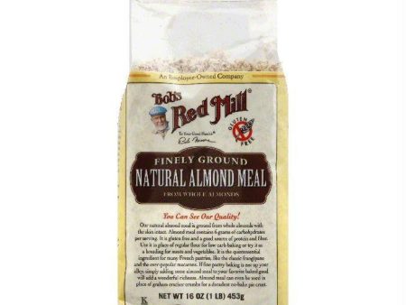 Bobs Red Mill Finely Ground Natural Almond Meal, 16 OZ (Pack of 4) Online Sale