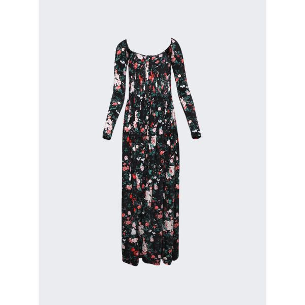 Rabanne | Women | Maxi Dress | Black Rose Hot on Sale