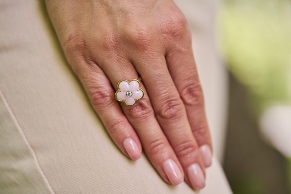 Fiore Pink Opal Ring Online Sale