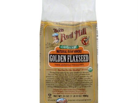 Bobs Red Mill Natural Raw Whole Golden Flaxseed, 24 Oz (Pack of 4) Fashion