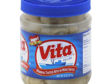 Vita Tastee Bits Herring in Wine Sauce, 8 Oz (Pack of 12) Online