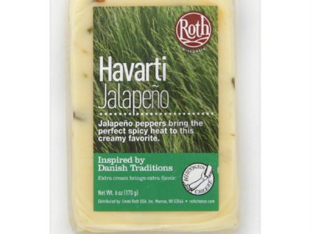 Roth Jalapeno Havarti Cheese, 6 Oz (Pack of 12) Supply