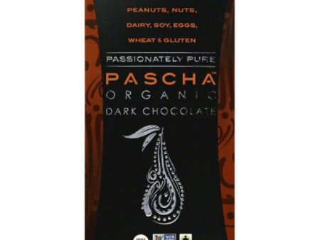 Pascha 55% Cacao with Cocoa Nibs Organic Dark Chocolate, 3.5 Oz (Pack of 10) Discount