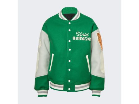 Saint Mxxxxxx | Men | X Shermer Academy Pigen Varsity Jacket | Green For Discount