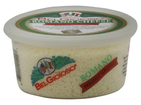 BelGioioso Freshly Grated Romano, 5 Oz (Pack of 12) Online Hot Sale