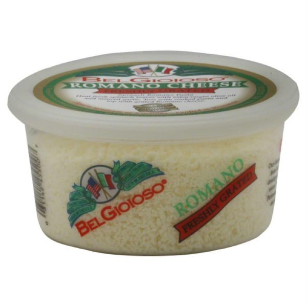 BelGioioso Freshly Grated Romano, 5 Oz (Pack of 12) Online Hot Sale