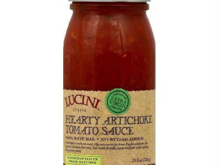 Lucini Hearty Artichoke Tomato Sauce, 25.5 OZ (Pack of 6) Online