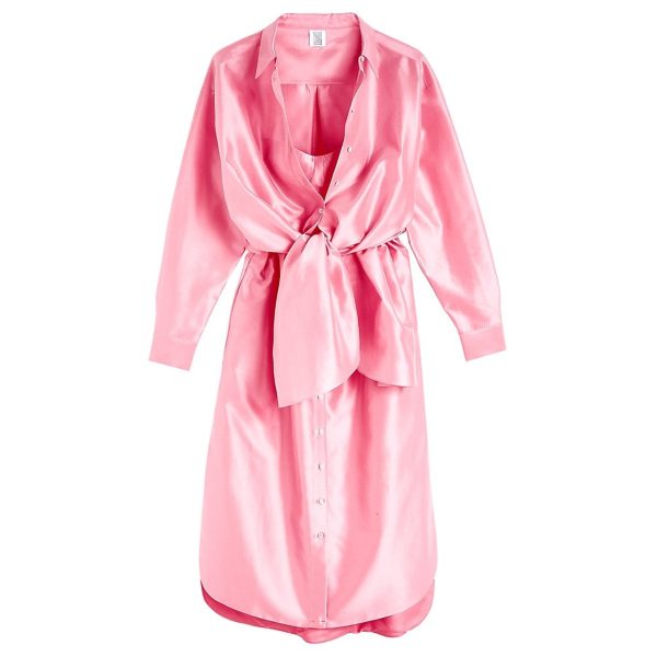 Rosie Assoulin | Women | Bustino Button Down Dress | Starfish Pink on Sale