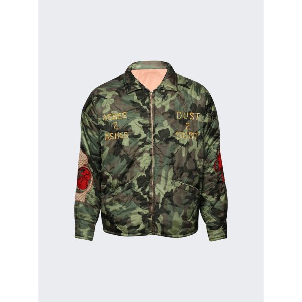 Saint Mxxxxxx | Men | Camouflage Ashes To Ashes Dust To Dust Jacket | Green Online