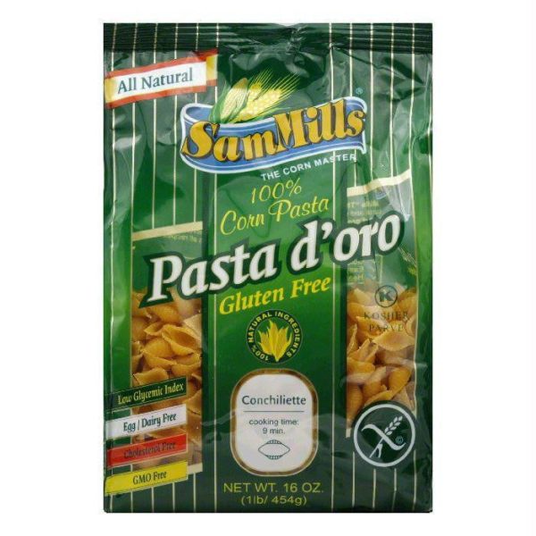 Pasta D Oro Gluten Free Conchiliette, 16 OZ (Pack of 6) Fashion