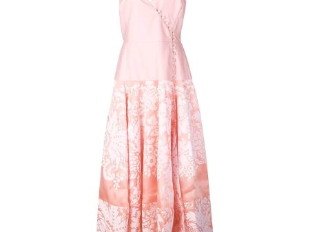 Rosie Assoulin | Women | Damask Midi Dress | Pink Cheap