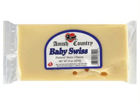 Amish Country Baby Swiss Cheese, 8 Oz (Pack of 12) For Discount