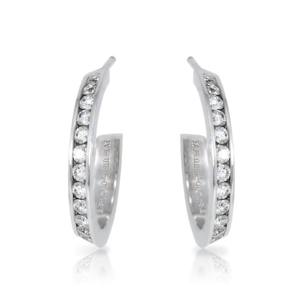 Channel Set Diamond Huggie Earrings Cheap