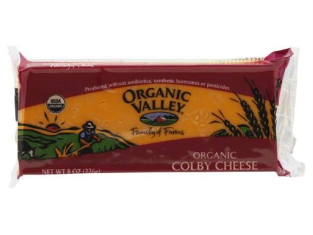 Organic Valley Organic Colby Cheese, 8 Oz (Pack of 12) For Sale