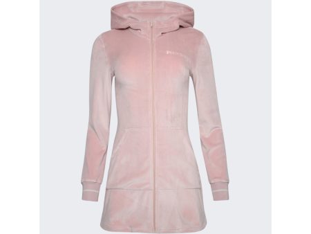 Palm Angels | Women | Chenille Hooded Mini Dress Pink Butter For Sale