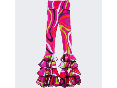 Pucci | Women | Ruffle Hem Pant | Fuchsia Discount