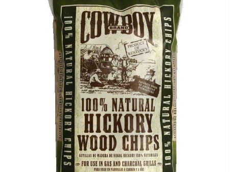 Cowboy Charcoal Hickory Wood Chips, 2.94 LT (Pack of 6) Online Sale