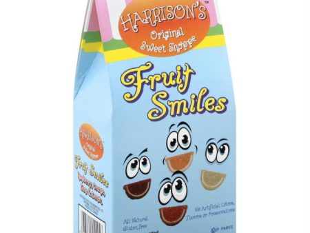 Harrisons Lime & Lemon Orange Raspberry Fruit Smiles, 6 Oz (Pack of 12) on Sale