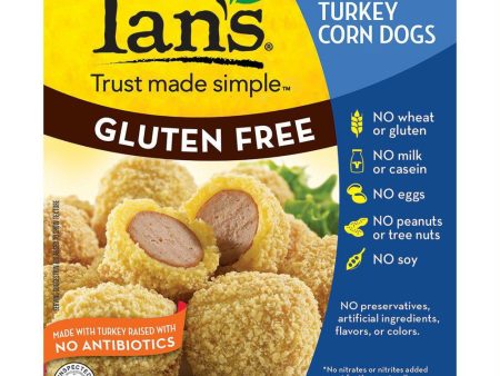 Ians Popcorn Turkey Corn Dogs , 8 Oz (Pack of 12) Sale