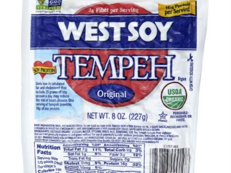 WestSoy Original Tempeh, 8 Oz (Pack of 12) Online Sale