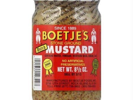 Boetje Dutch Mustard, 8.5 OZ (Pack of 12) on Sale