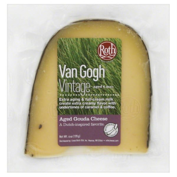 Roth Van Gogh Vintage Gouda Aged Cheese, 6 Oz (Pack of 12) Discount